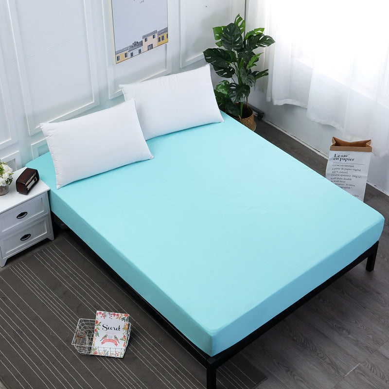 Light Blue Queen Size Waterproof Fitted Mattress Protector – Soft & Breathable Bed Cover, Hypoallergenic, Deep Pocket (152x190x30cm)
