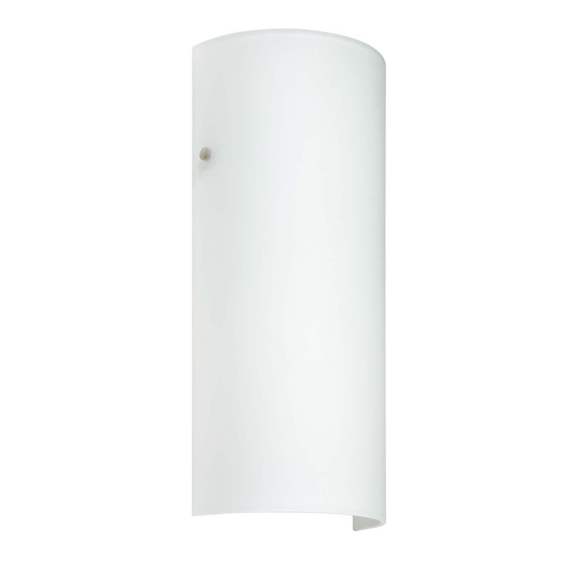One Light Wall Sconce from the Torre Collection in Polished Nickel Finish by Besa