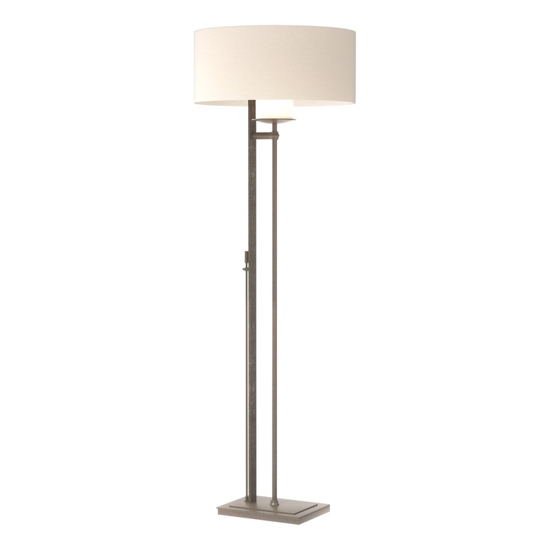 Rook Floor Lamp Dark Smoke Flax Shade (SE)