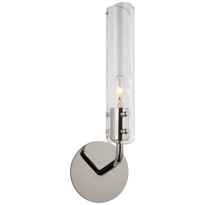 Sconce Casoria 1 Lamp Polished Nickel Clear
