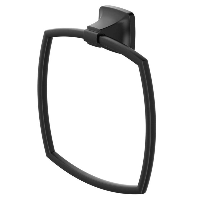 Towel Ring Townsend Closed Matte Black Metal 1-3/4 Inch