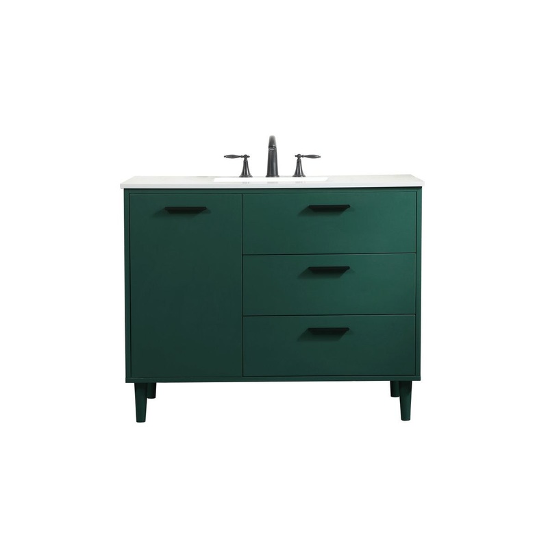 Vanity Sink Set from the Baldwin Collection in Green Finish by Elegant Lighting