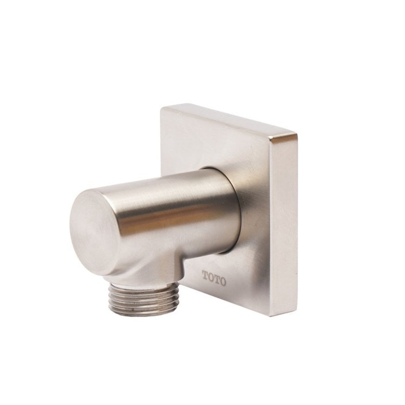 Wall Outlet Square Brushed Nickel 2-1/8 Inch