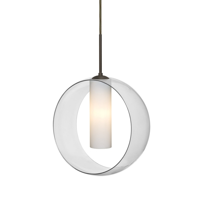 Besa 1JC-PLATOCL-BR Plato One Light Pendant Bronze