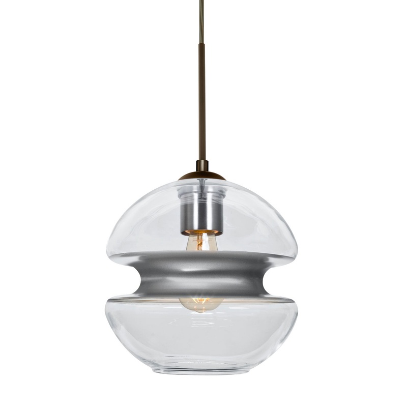 Besa 1JT-HULA8SL-EDIL-BR Hula 8 One Light Pendant Bronze