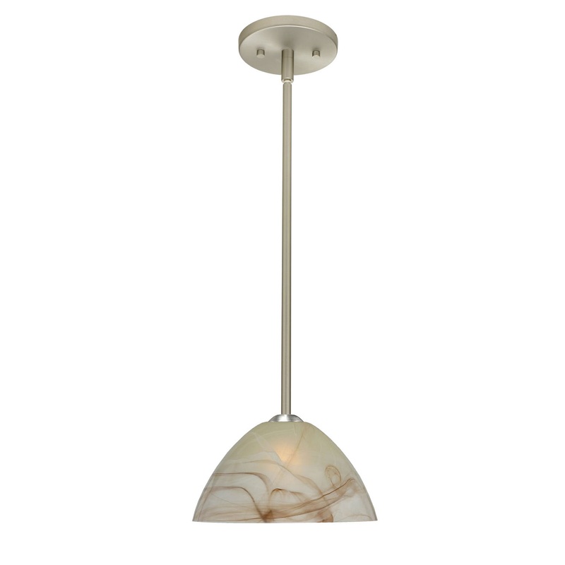 Besa 1TT-420183-SN Tessa One Light Pendant Satin Nickel