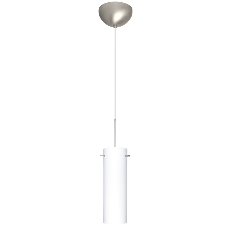 Besa 1XC-493007-LED-SN Copa One Light Pendant Satin Nickel