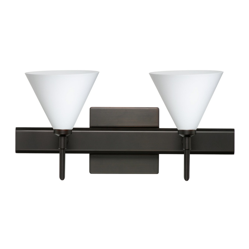 Besa 2SW-512107-BR-SQ Kani Two Light Wall Sconce Bronze (Discontinued)