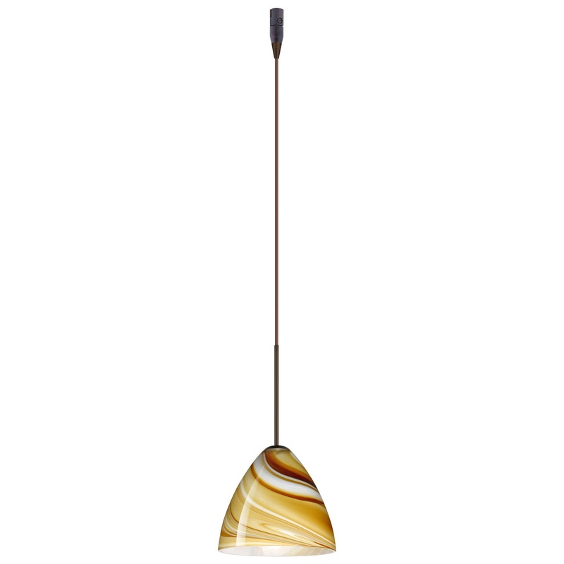 Besa RXP-1779HN-BR Mia One Light Pendant Bronze