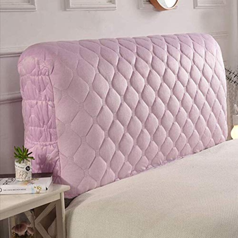 Coperchio della Testata Letto in Velluto di Cristallo di Alta qualit Copertura per Testiera Trapuntato in Cotone per in Legno/Pelle/Tessuto Testata Letto Protector Decorativo,Purple-230cm
