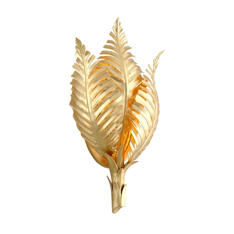Corbett Lighting 296-11-GL Tropicale One Light Wall Sconce Gold Leaf (Discontinued)