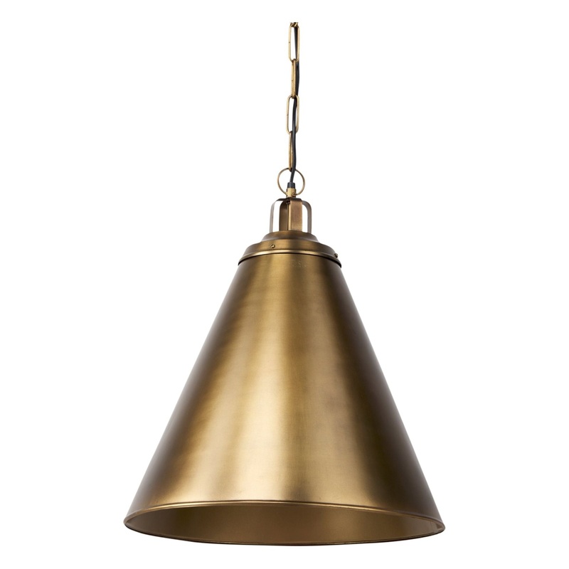 Fenton Pendant Gold Shade | Gold Metal