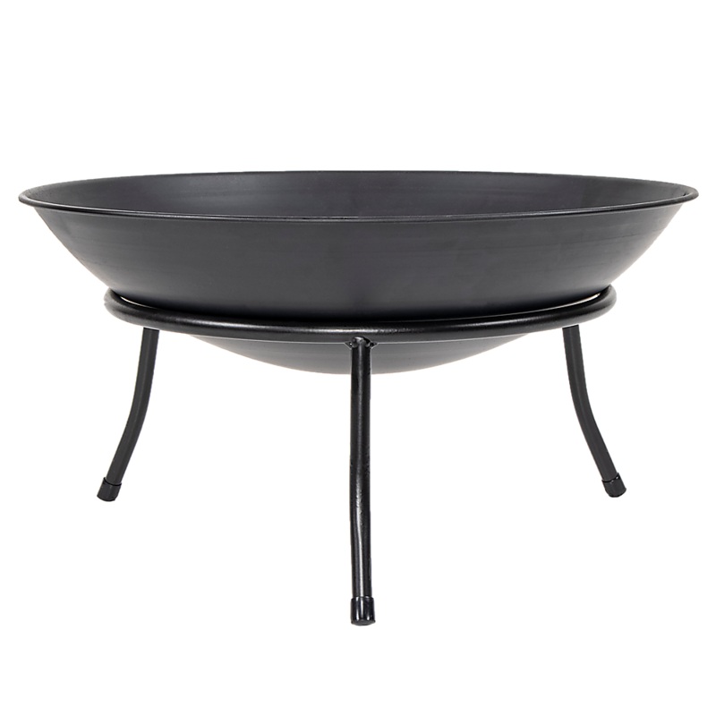 Iron Fire Bowl Traditional Log Fire Pit Outdoor Heating Camp Site Barbecue