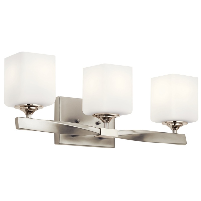 Kichler 55002NI Three Light Bath, Brushed Nickel