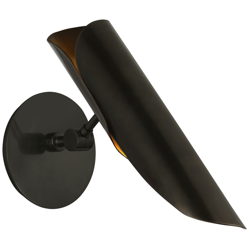 LED Wall Sconce from the Flore Collection in Gun Metal Finish by Visual Comfort Signature