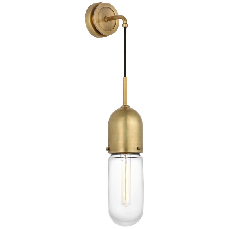 LED Wall Sconce from the Junio Collection in Hand-Rubbed Antique Brass Finish by Visual Comfort Signature