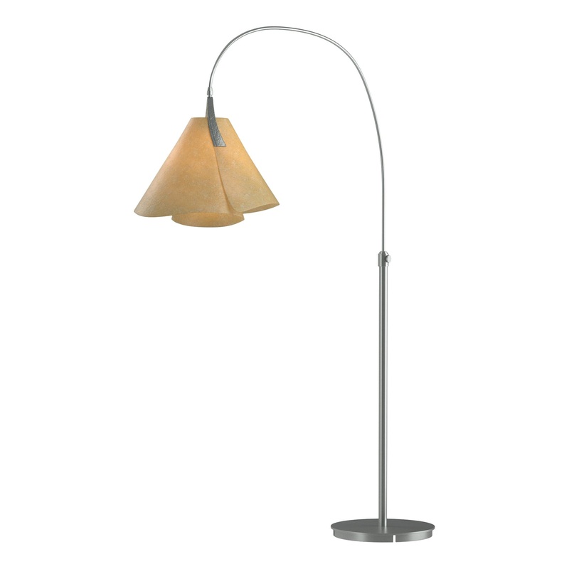 Mobius Arc Floor Lamp Vintage Platinum Spun Amber (SI)