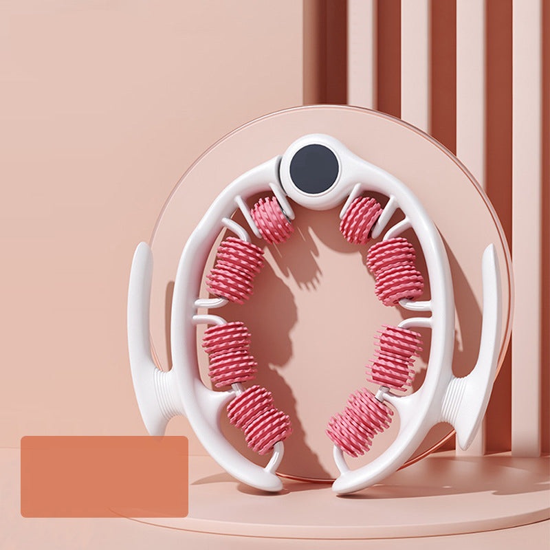 Pink U-Shape 360 Degree Massage Roller – Multi-Functional Leg, Arm & Neck Massager for Muscle Relief & Recovery