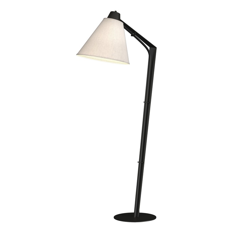 Reach Floor Lamp Black Flax Shade (SE)