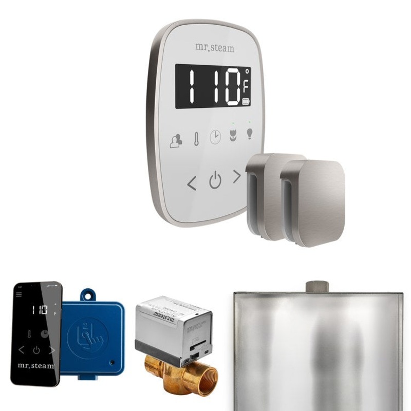 Steam Kit ButlerFlex Max White/Brushed Nickel Control Package for MS4/MS5/MX6