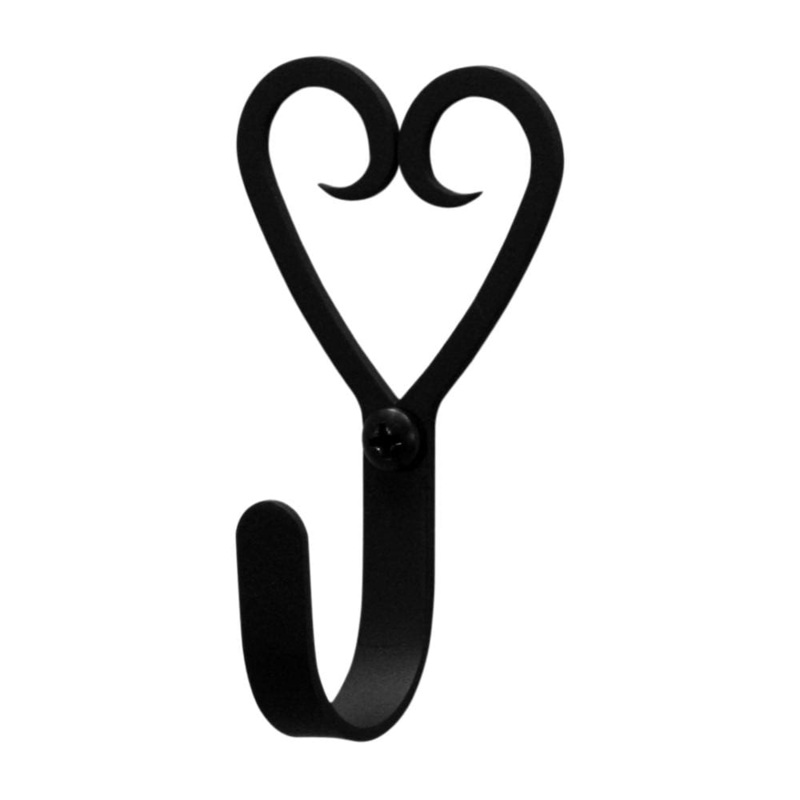 Village Wrought Iron WH-51-S Heart Wall Hook Small