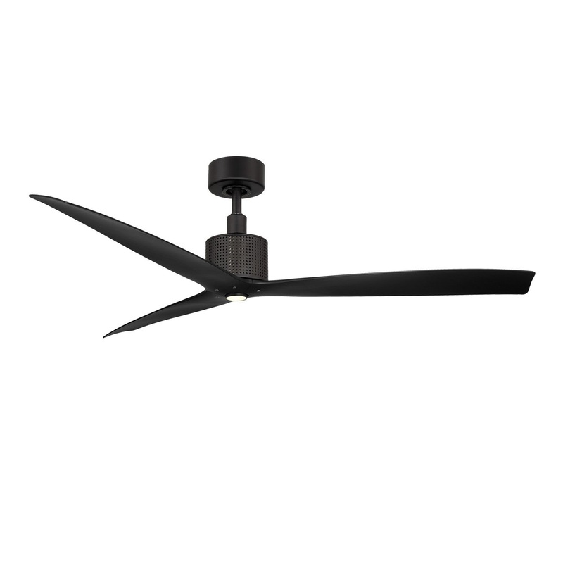 60″ 3-blade Spinster Ceiling Fan by Modern Forms Fans (Wet Rated) Matte Black