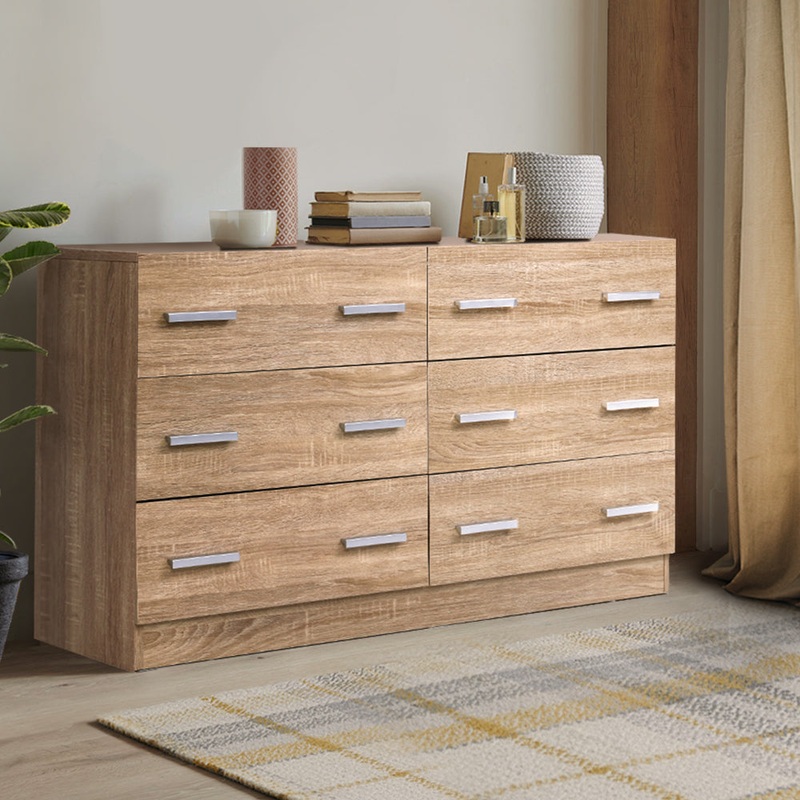Artiss 6 Chest of Drawers – VEDA Pine