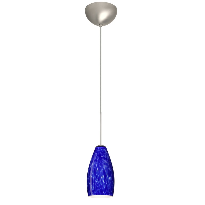 Besa 1XC-719886-LED-SN Karli One Light Pendant Satin Nickel
