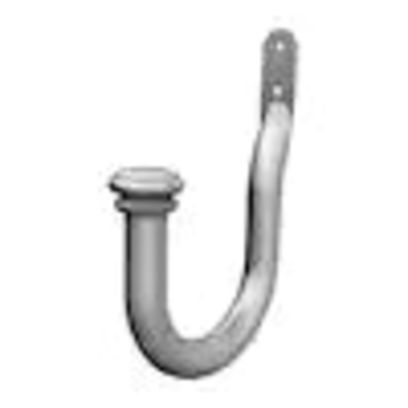 Brushed Nickel Steel Hook Curtain Holdback (Set of 2)