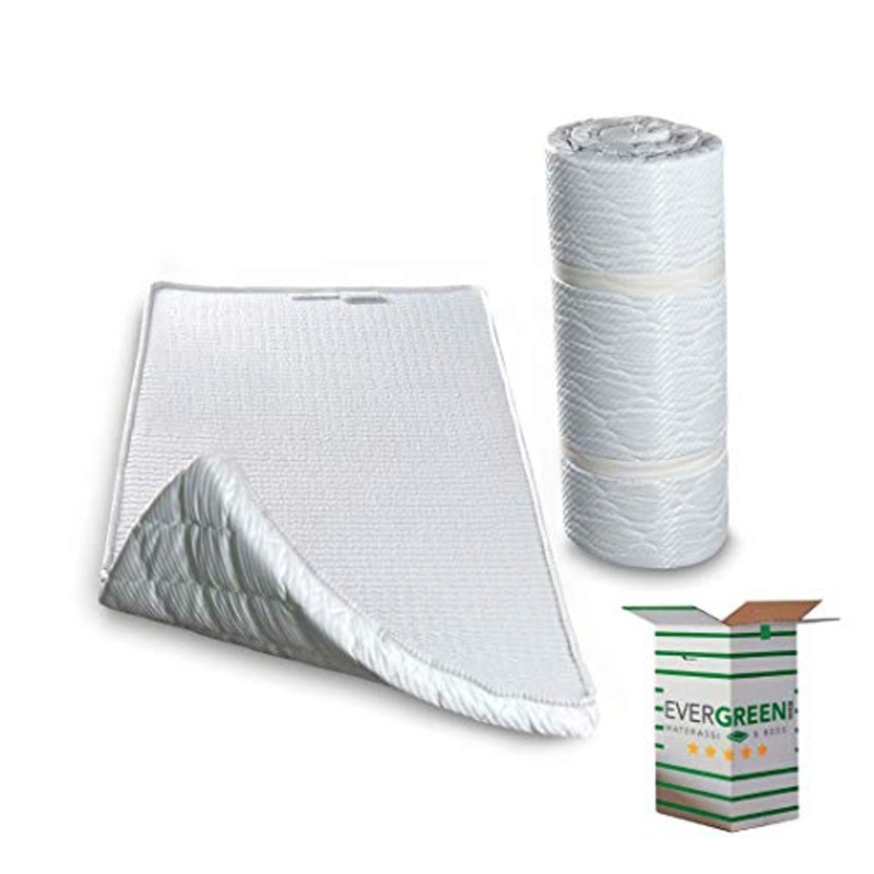 Evergreenweb – Twist Bed Materassino Waterfoam Singolo 80×195 alto 5 cm Arrotolabile Supporto Ergonomico, Ottimo materasso da Terra per Esercizi del Pavimento, Campeggio, Yoga, Stretching, ABS Pilates