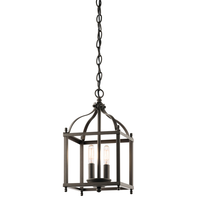 Kichler 42565OZ Two Light Pendant, Olde Bronze