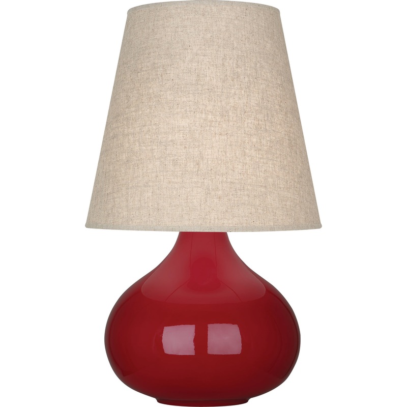 One Light Accent Lamp from the June Collection in Oxblood Glazed Finish by Robert Abbey