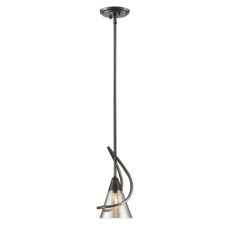 One Light Mini Pendant from the Olympia Collection in Burnt Sienna Finish by Golden