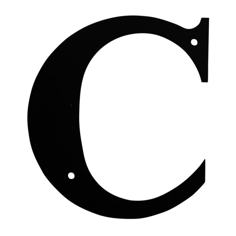 Village Wrought Iron LET-C-S Letter C Small