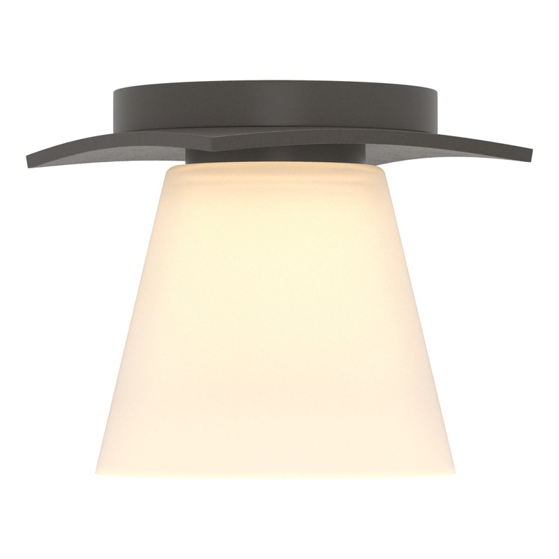 Wren Flush Mount Dark Smoke Opal Glass (GG)