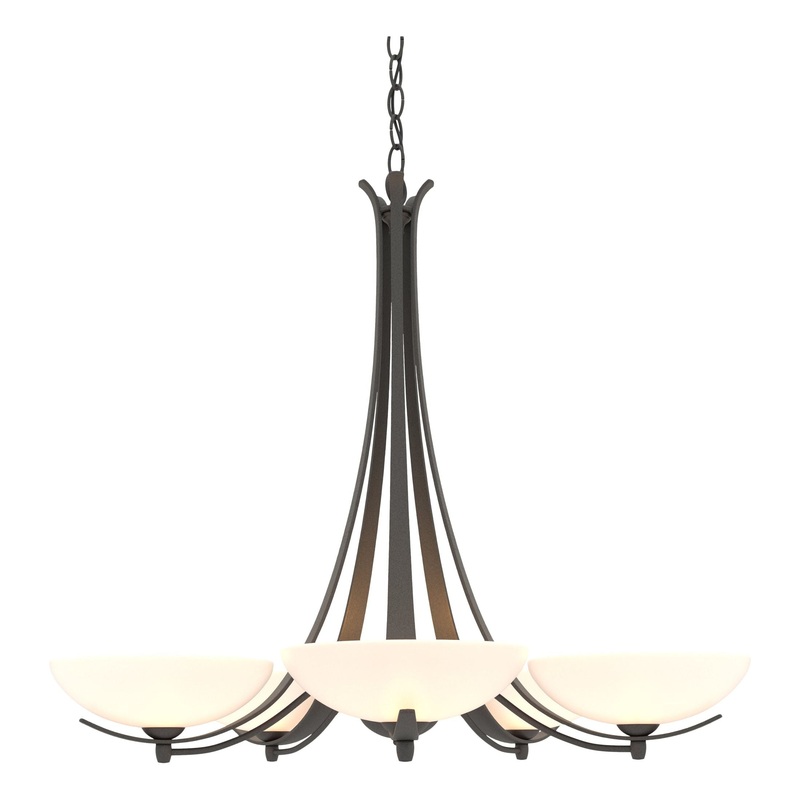 Aegis 5-Arm Chandelier Natural Iron