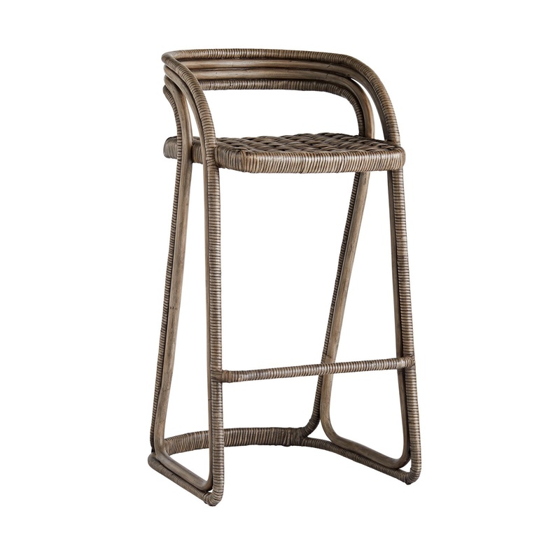 Arteriors 5633 Harrington Bar Stool Moth Gray
