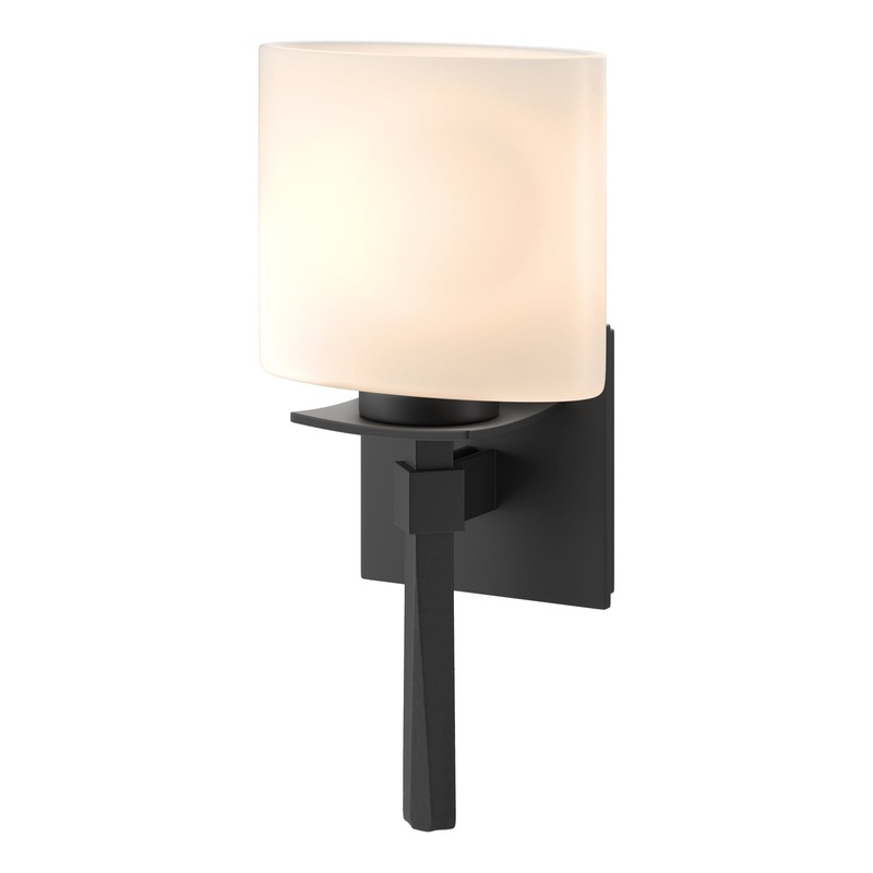 Beacon Hall Ellipse Glass Sconce Black