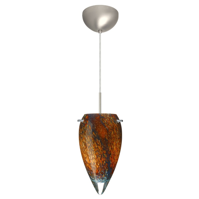 Besa 1JC-4125CE-SN Juli One Light Pendant Satin Nickel (Discontinued)