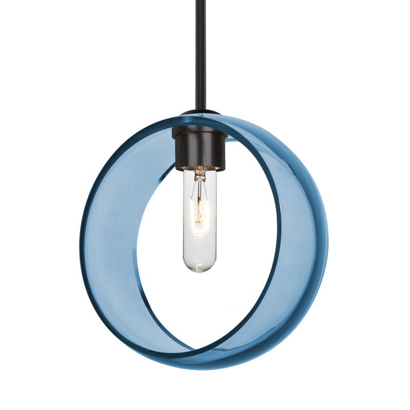 Besa 1TT-MANABL-BK-NI Besa Mana Stem Pendant One Light Pendant Black