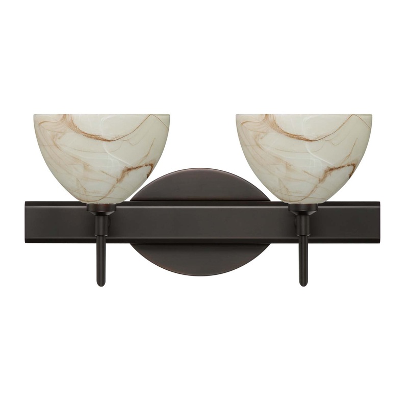Besa 2SW-467983-BR Brella Two Light Wall Sconce Bronze