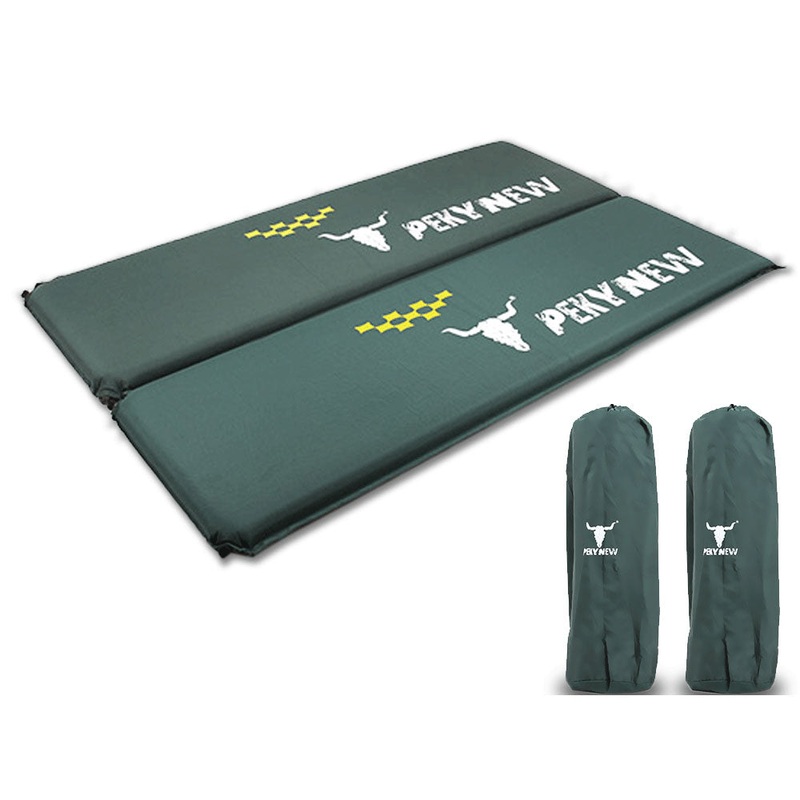 Double Self Inflating Joinable Mat Pad Air Bed Camping – green