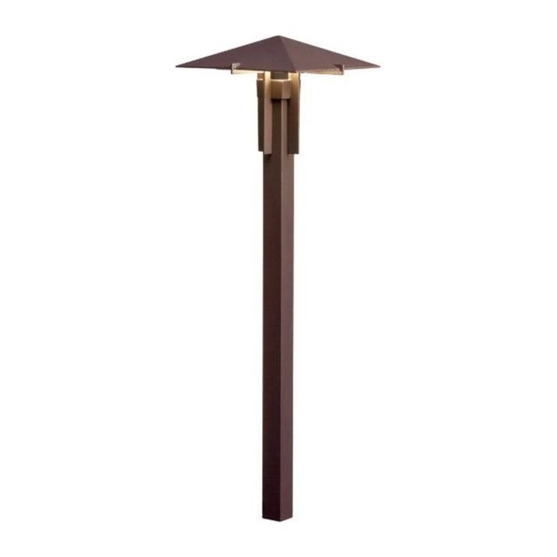 Forged LED Path Light Textured Architectural Bronze