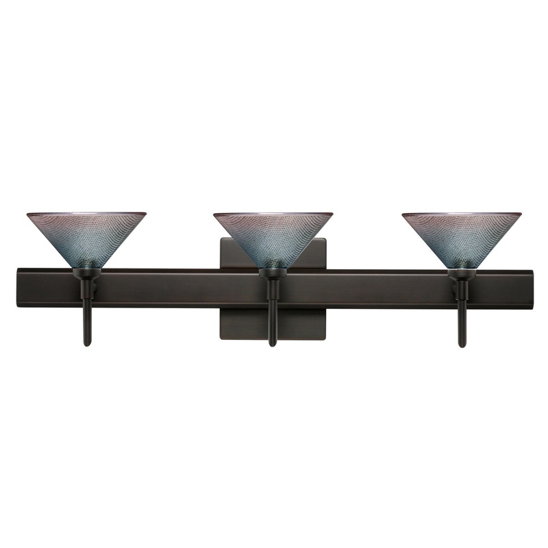 Three Light Wall Sconce from the Kona Collection in Bronze Finish by Besa
