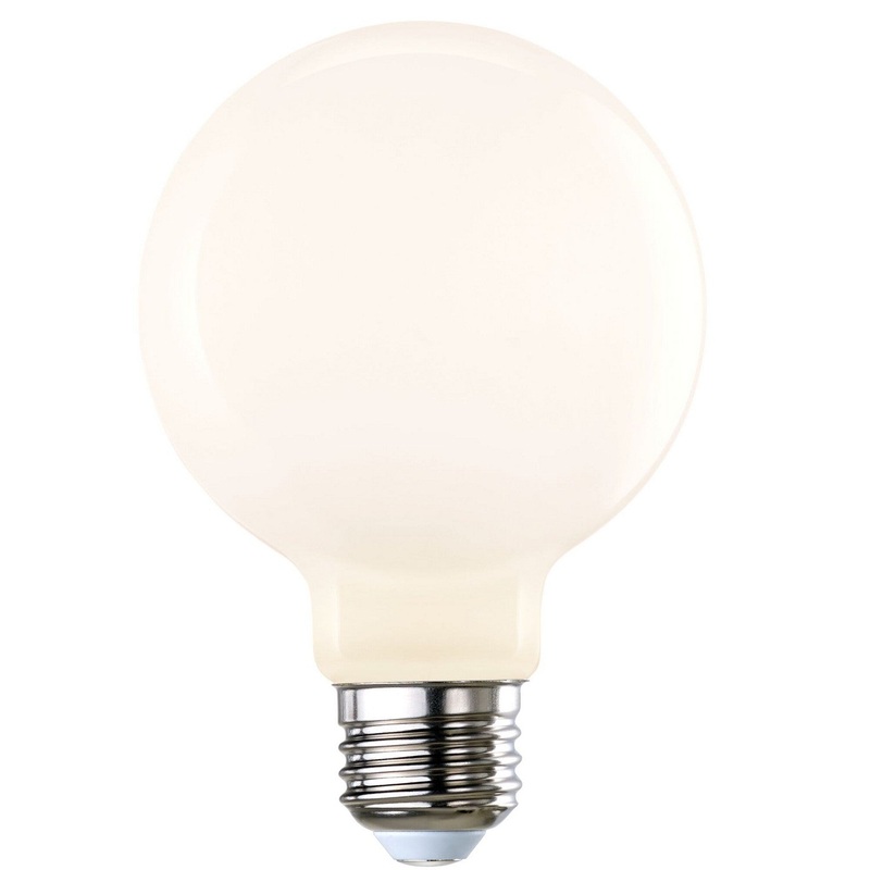 5.5 Watt G25 LED, Milky, 500  Lumens, E26 base, 120 Volt Light Bulb by Bulbrite