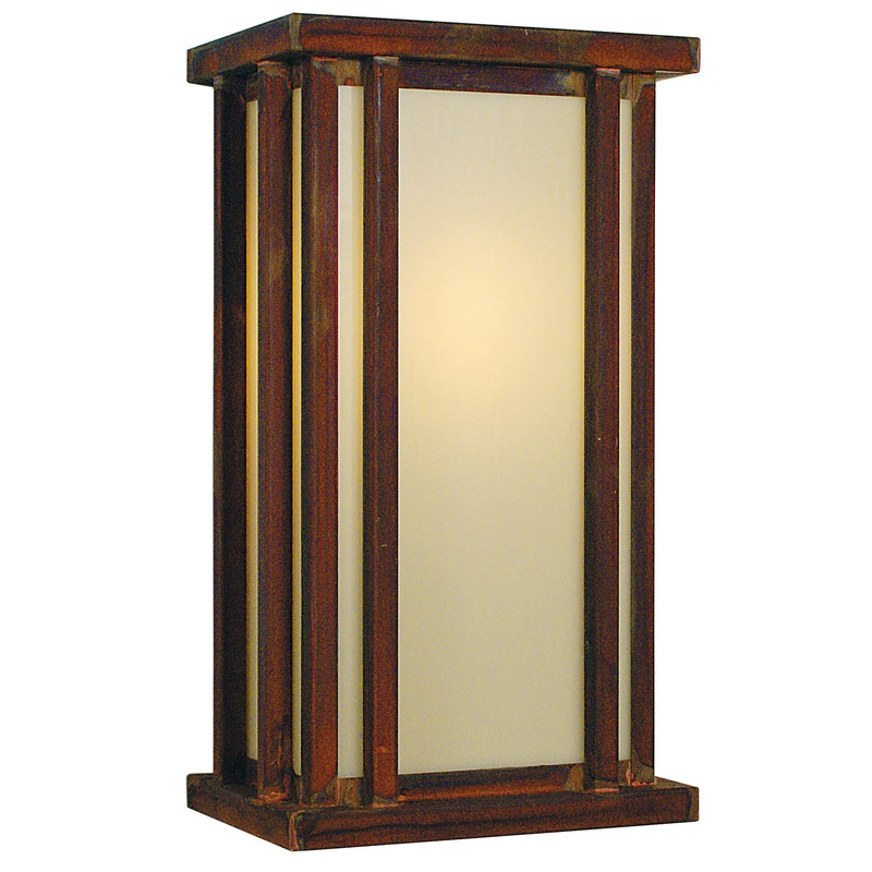 Arroyo GLS-9OF-RC Glencoe One Light Wall Mount Raw Copper