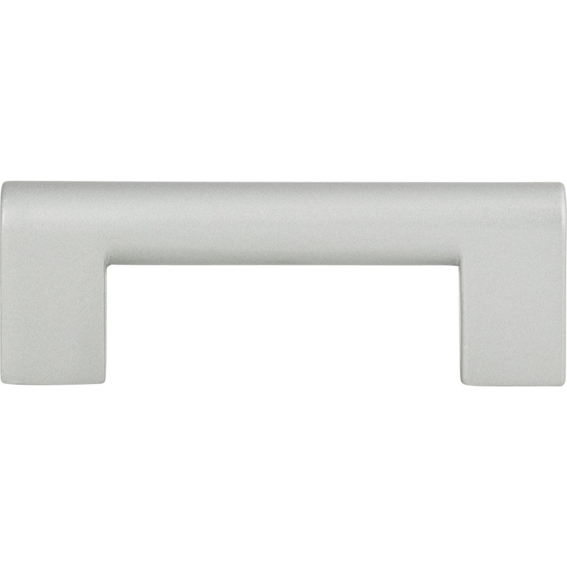 Atlas Homewares Round Rail Pull 3 Inch (c-c) Matte Chrome