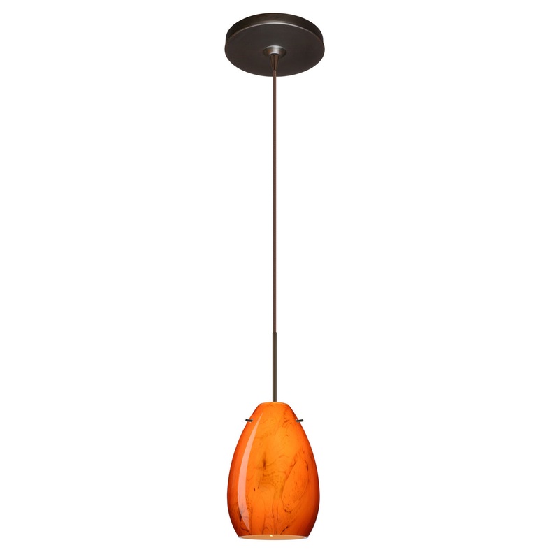 Besa 1XP-1713HB-BR Pera One Light Pendant Bronze (Discontinued)