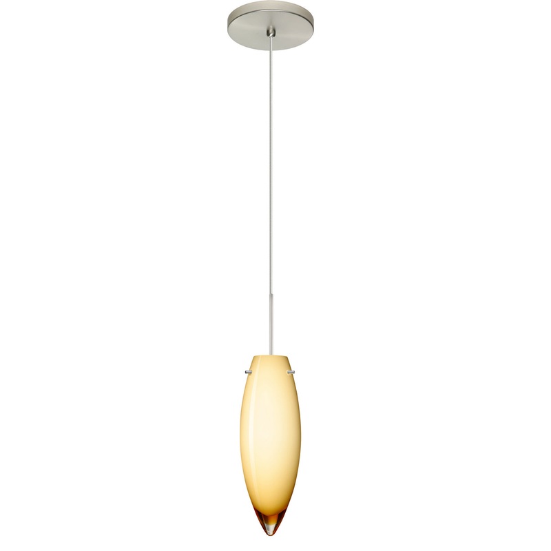Besa 1XT-4096VG-LED-SN Juliette One Light Pendant Satin Nickel (Discontinued)