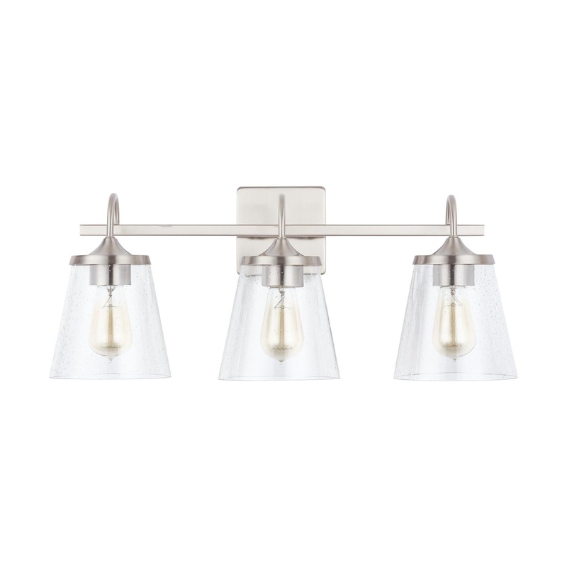 Capital Lighting 139132BN-496 Jayne 3 Light Vanity Brushed Nickel